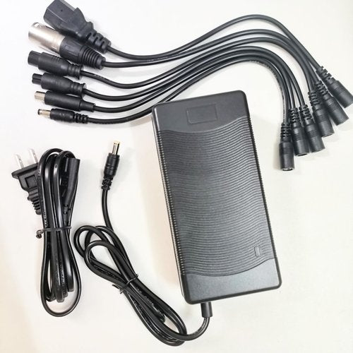 HERISKEER [Verified Fit] 54.6V 3A Fast Charger (7 Plugs) Universal for 48V Lithium Battery 13S 48 Volt Replacement Charger HeyBike Lectric Sondors Pedego Rad Power Aventon VIVI (48V Only) etc