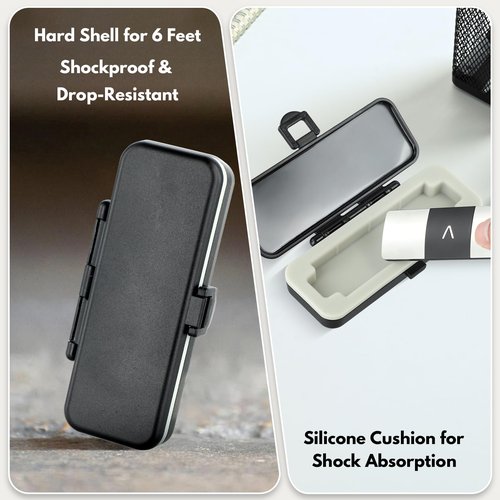 ClaspVital Hard Shell Case Only for KardiaMobile 6L & 6L MAX EKG Monitor, Waterproof & Scratch-Resistant Kardia Mobile 6L Case, Pocket Size Easy to Carry