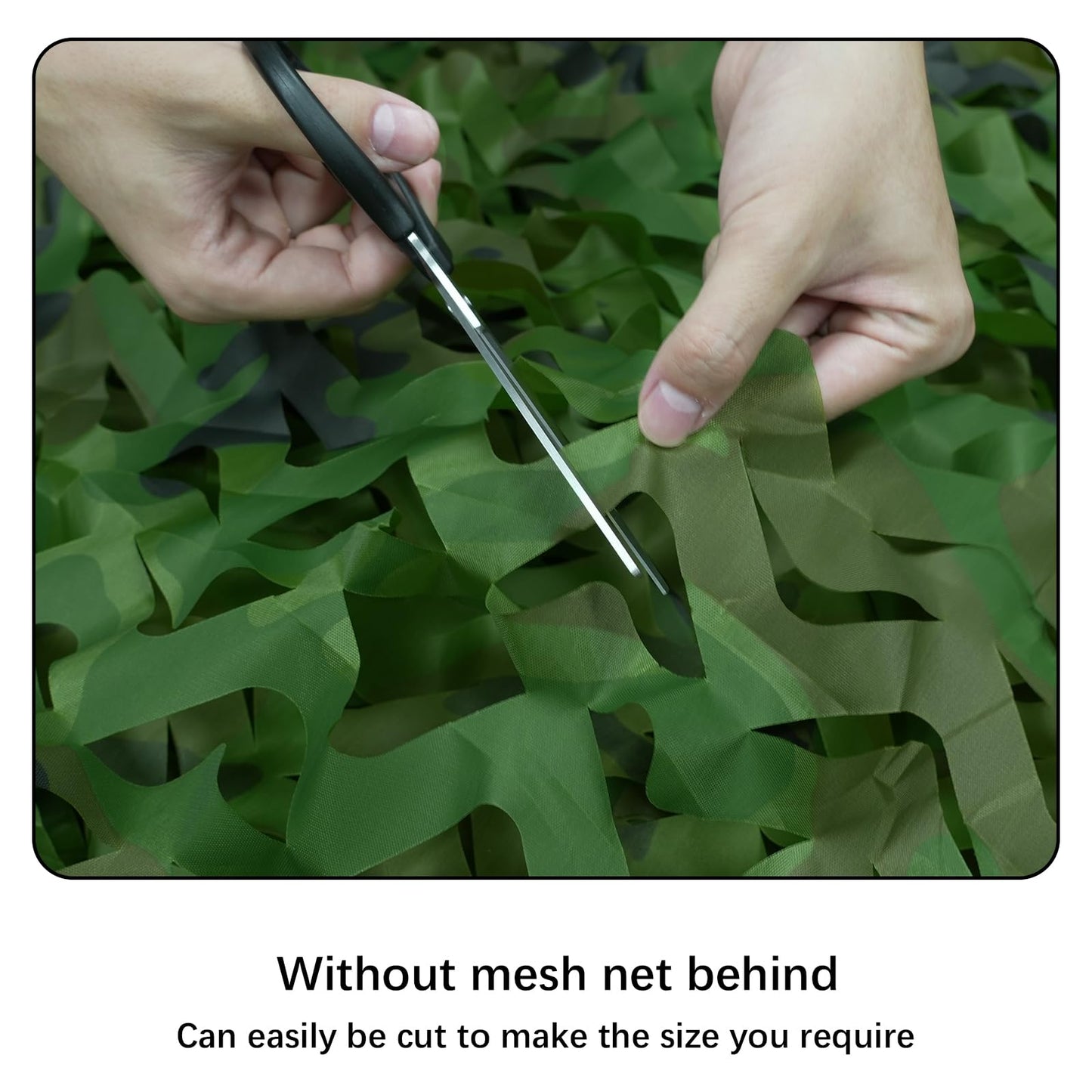 HYOUT Camo Netting Bulk Roll Camouflage Net Ghillie Hunting Blind Camping Sunshade, Military Army Party Decoration, Woodland Camo 5x65.6ft