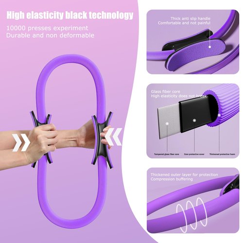 Premium Pilates Equipment for Women - 8-in-1 Home Workout Kit with Ring, Ball & Resistance Bands | Portable Full-Body Training Set & Yoga Accessories