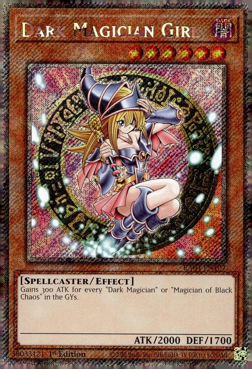 Dark Magician Girl (3rd Art) (Platinum Secret Rare) - RA04-EN107 - Platinum Secret Rare - 1st Edition