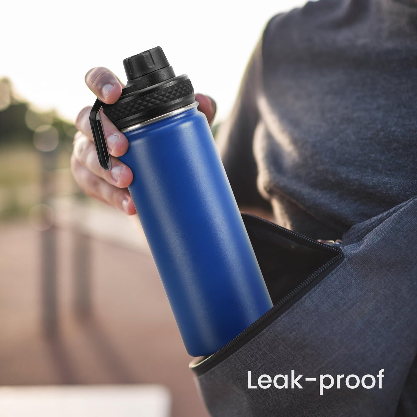 Spout Lid Replacement for Hydro Flask Wide Mouth 12, 16, 18, 32, 40, 64 OZ, Chug Lid for Thermoflask with Handle, Replacement Lid for Wide Mouth Water Bottle 2.28in