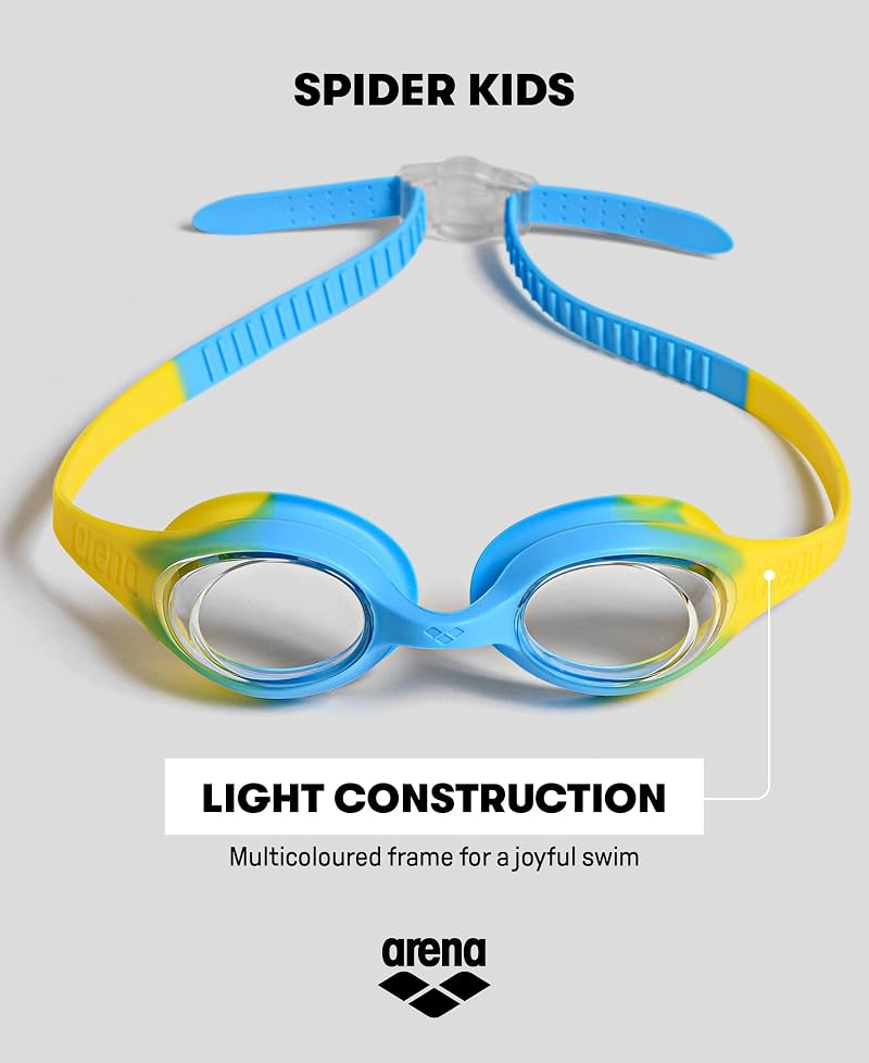ARENA Lightblue Kids Swim Goggles - Anti-Fog, No Leak, Ages 2-5 Variation: Lightblue/Blue