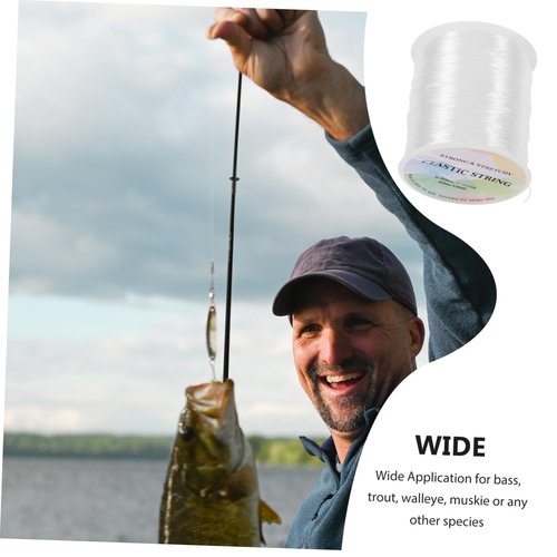 Toddmomy 1Roll Fishing Line String Professional Abrasion Resistant Nylon for Outdoor Sea Fishing Low Memory Resistant Smooth Casting Strong Structure Angling Supplies