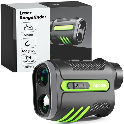 Golf Rangefinder with Slope, 1200 Yards Laser Range Finder with 7X Magnification, Fast Flagpole Locking Vibration, Type-C Rechargeable Laser Range Finder Golfing with Magnet Stripe