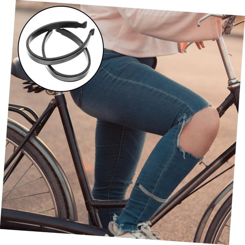 KESYOO Reflective Cycling Pants Clips Leg Band for Bicycle Seats Bike Riding Reflective Straps Cycling Accessory