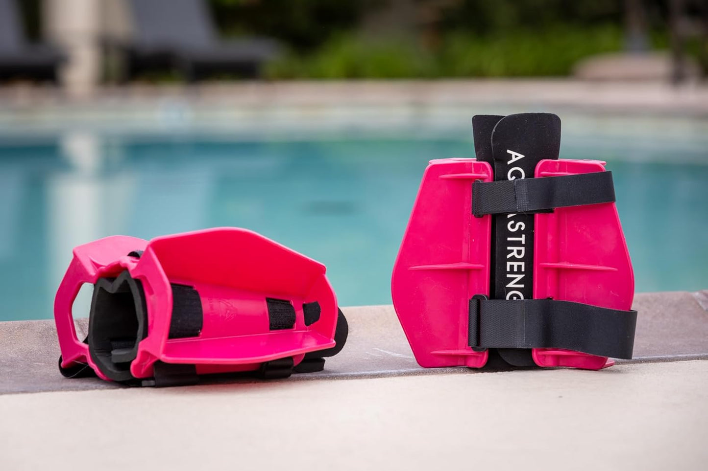 Hydro-Tone Total Body Pool Weights for Water Exercise | Isokinetic Functional Water Weights | Build Muscle - Easy on Joints | Aquatic Pool Weight | Quick Start Guide