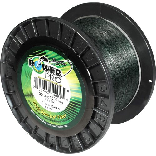 PowerPro Braided Fishing Line - Moss_Green - 20lb - 500yd/455m (21100200500E)