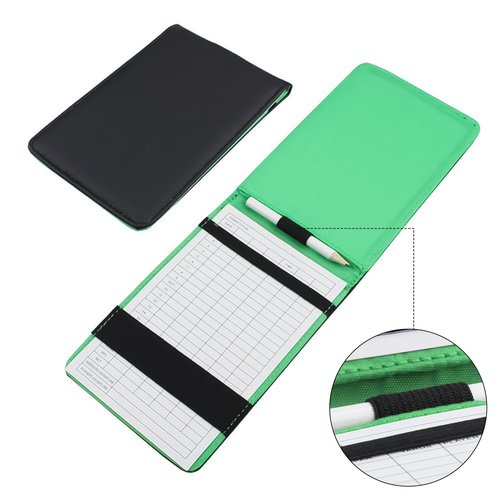 Customizable Leather Golf Scorecard Holder and Yardage Book Cover - Elegant Design with 5 Included Scorecards - Perfect for Golf Enthusiasts and Personalized Game Organization