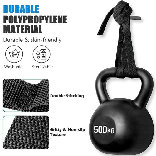 Stretch Strap, 75 Inch Yoga Stretching Strap for Mobility Training, Resistance Band for Yoga Pilates (Black)