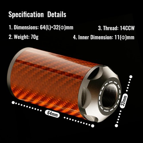 T238 Airsoft Tracer Unit 14mm CCW, Storm Tracer Unit, Spitfire Tactical Muzzle Flash Simulator for Airsoft and Gel Blaster