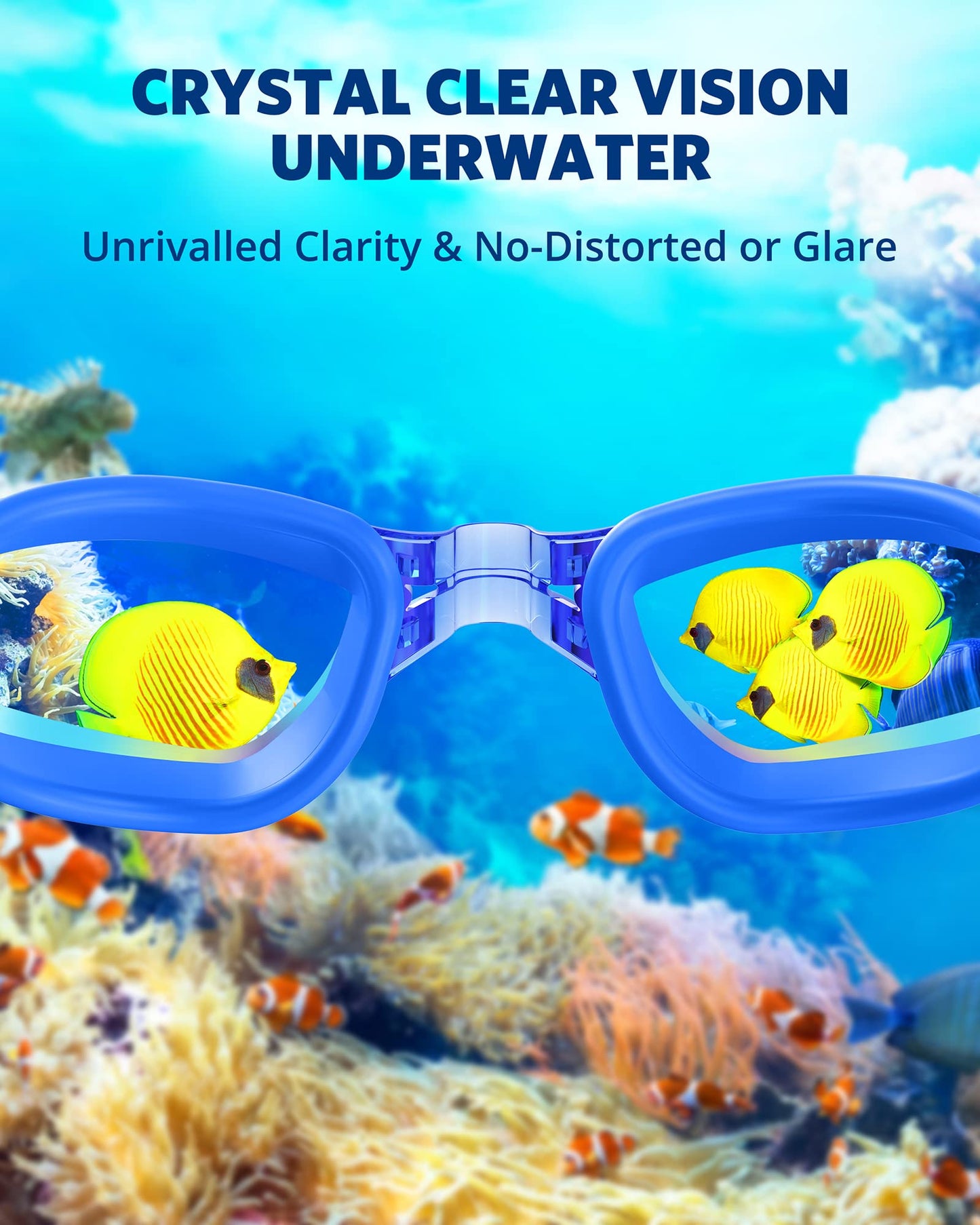 Aegend Swim Goggles, Swimming Goggles No Leaking Full Protect Adult Youth