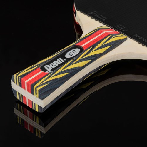 Penn 5.0 Professional Ping Pong Paddle - Table Tennis Paddle with 7-ply Blade, Supreme Track Rubber, and Ultra-Sponge Backing