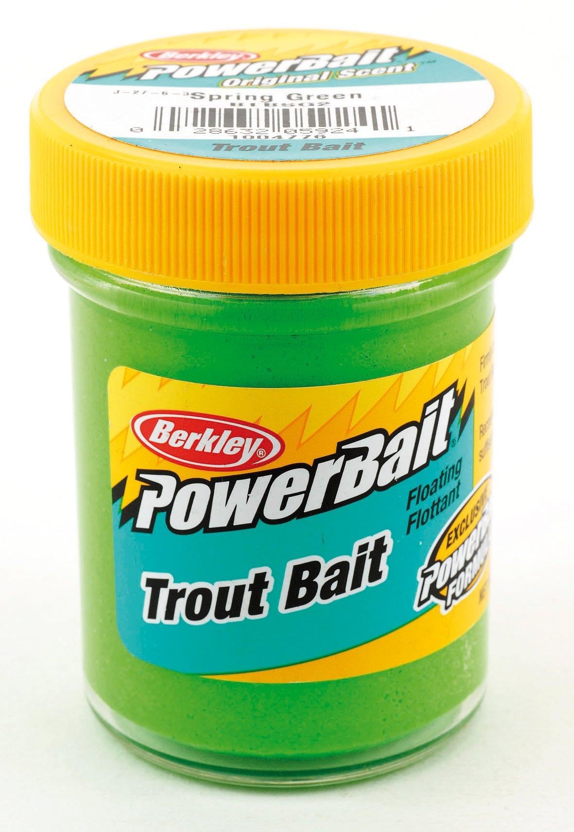 Berkley PowerBait Trout Bait,Chartreuse,13/4 oz, One Size