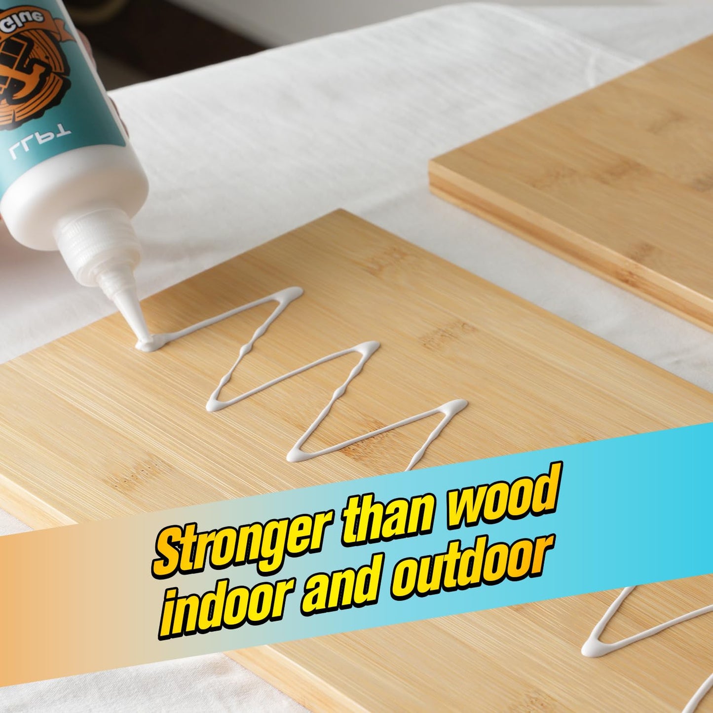LLPT Wood Glue 11.2 Ounce, Dried Clear Waterproof Wooden Super Glue