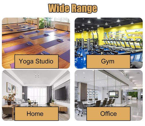 Storage Organizer Home Gym Yoga Mat Basket with Wheels, Solid Wood Yoga Mat Storage for Foam Roller Badminton Rackets Baseball Bats, Home Gym Decor/Yoga Accessories