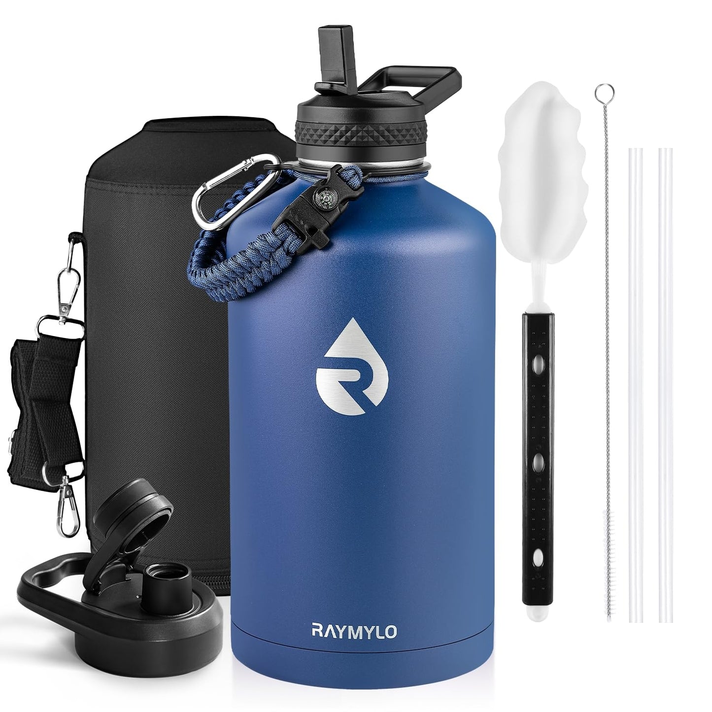 RAYMYLO One Gallon Water Bottle Insulated, Triple Walled Vacuum Stainless Steel