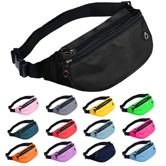 Fanny Packs for Men and Women, Water-RepellentSports Waist Pack Bag for Travel Hiking Running Hands-free Wallets, Easy Carry Any Phone