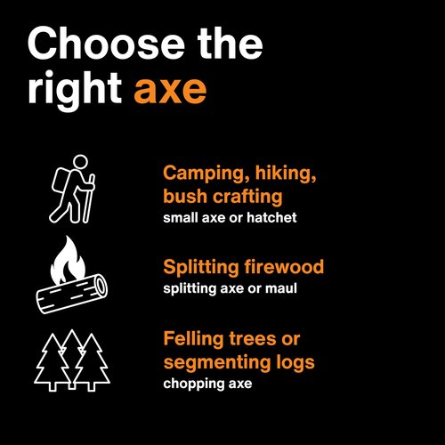 Fiskars X7 Small Hatchet Axe with Sheath for Chopping Wood Kindling for Campfires while Outdoors & Camping, Insert-Molded Forged Steel Head, Low-Friction Blade, Shock Absorbing Handle & Non-Slip Grip