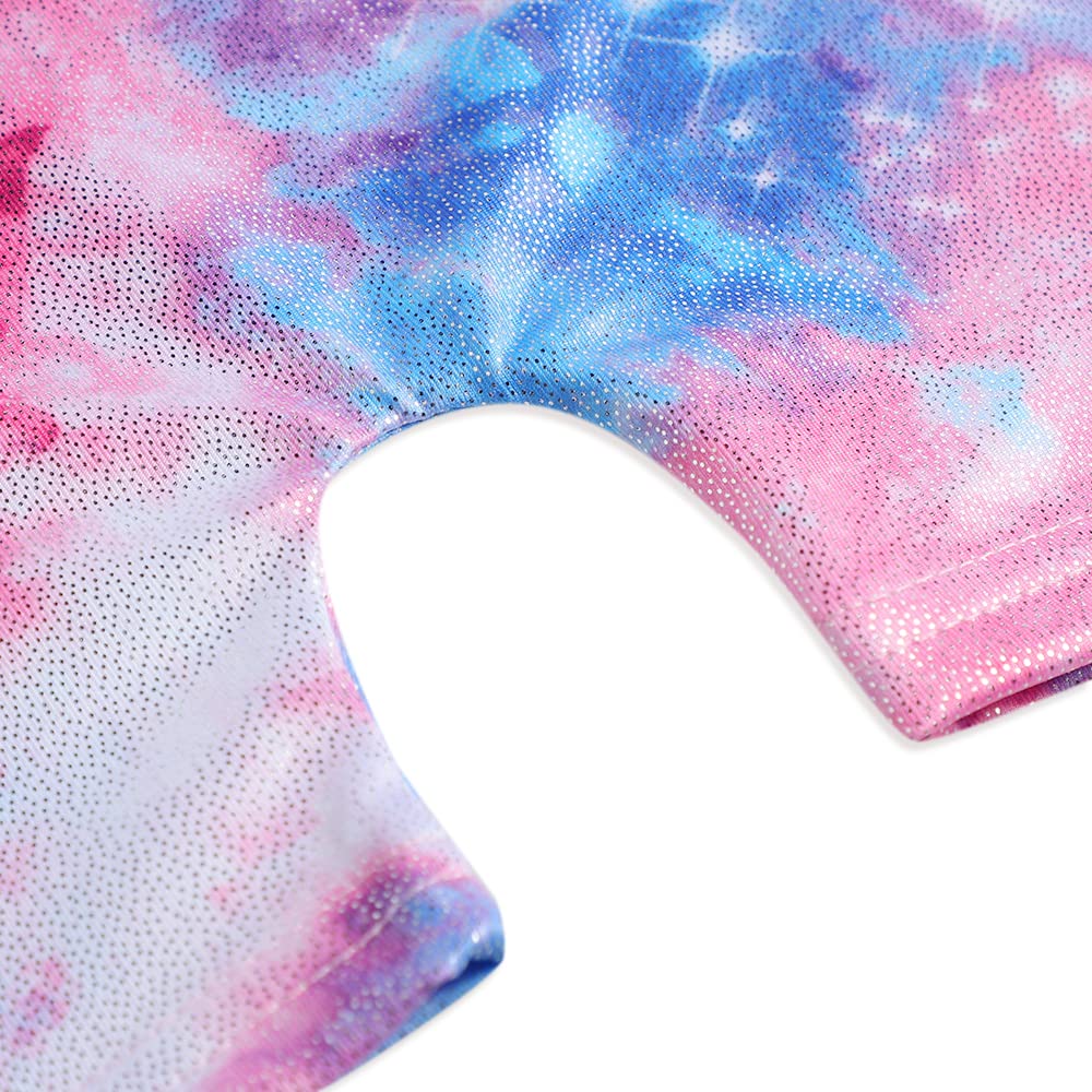 Leotards for Girls Gymnastics 3t 4t Dance Outfit Toddler KId Child Athletic Dance Wear Shiny Purple Hotpink Butterfly Biketard (Butterfly Hotpink, 4-5T)