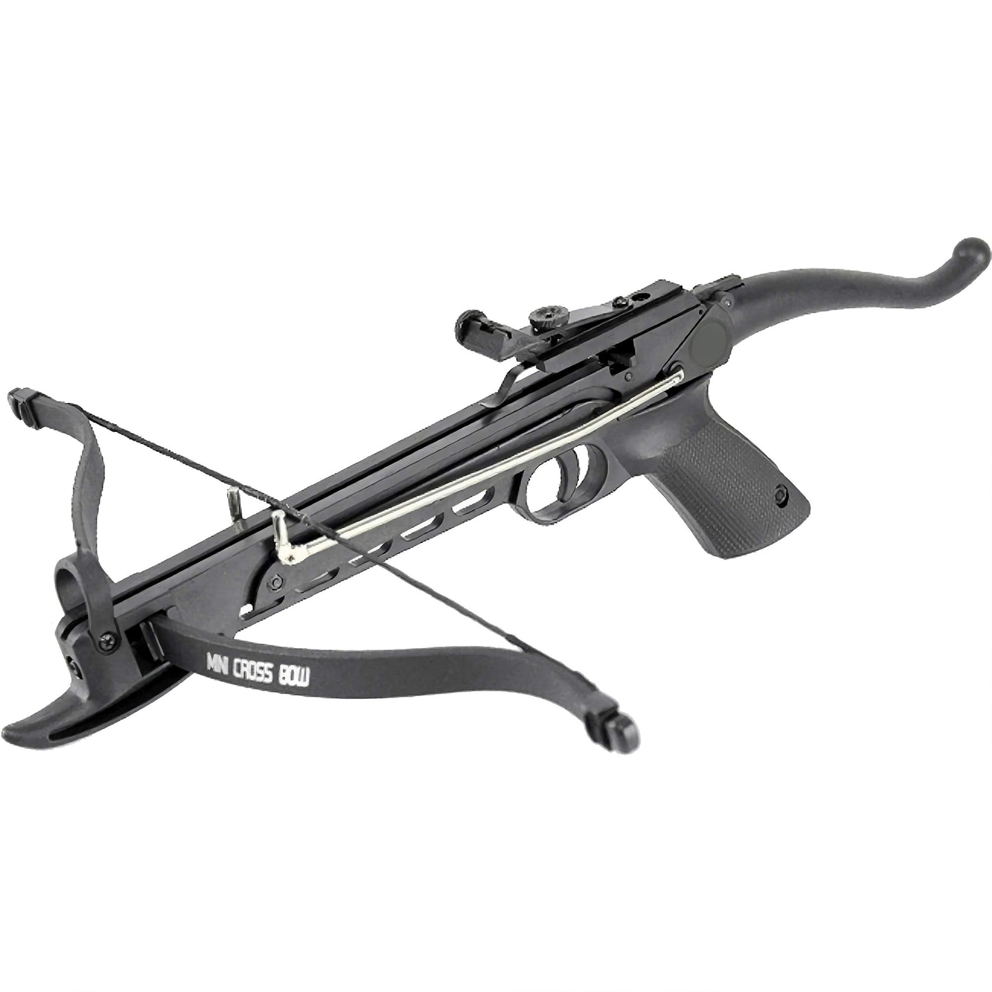 KingsArchery Crossbow Self-Cocking 80 Lbs with Adjustable Sight and Total of 27 Aluminim Arrow Bolt Set