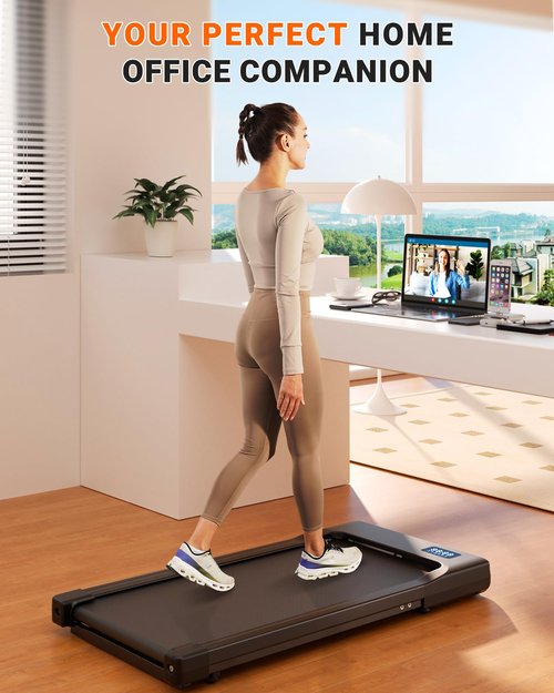 SupeRun Walking Pad, Under Desk Treadmill, 3 in 1 Portable Treadmill with Remote Control LED Display, 2.5 HP Quiet Walking Jogging Machine for Office Home Use, 250 Lbs Capacity