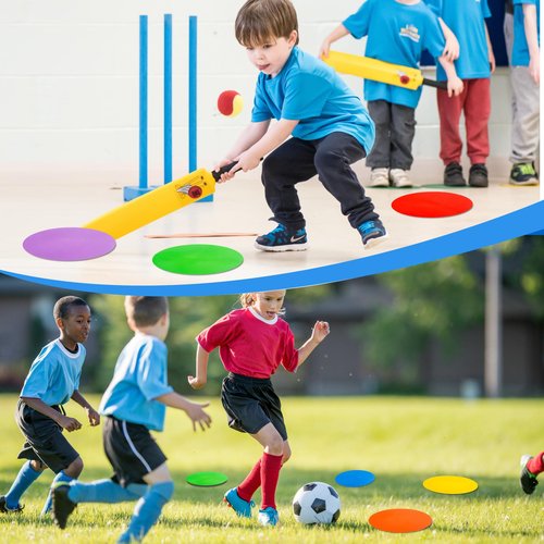 9 inch Spot Markers Flat Field Cones,Non Slip Rubber Agility Markers Flat Field Cones for Soccer Basketball Sports Speed Agility Training （12 pcs）