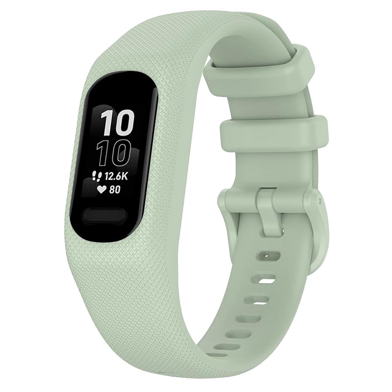 5 Pack Bands Compatible with Garmin Vivosmart 5 Watch - Small Size, Silicone Replacement Sport Straps (Variation: 5 Pack A+Small Size)