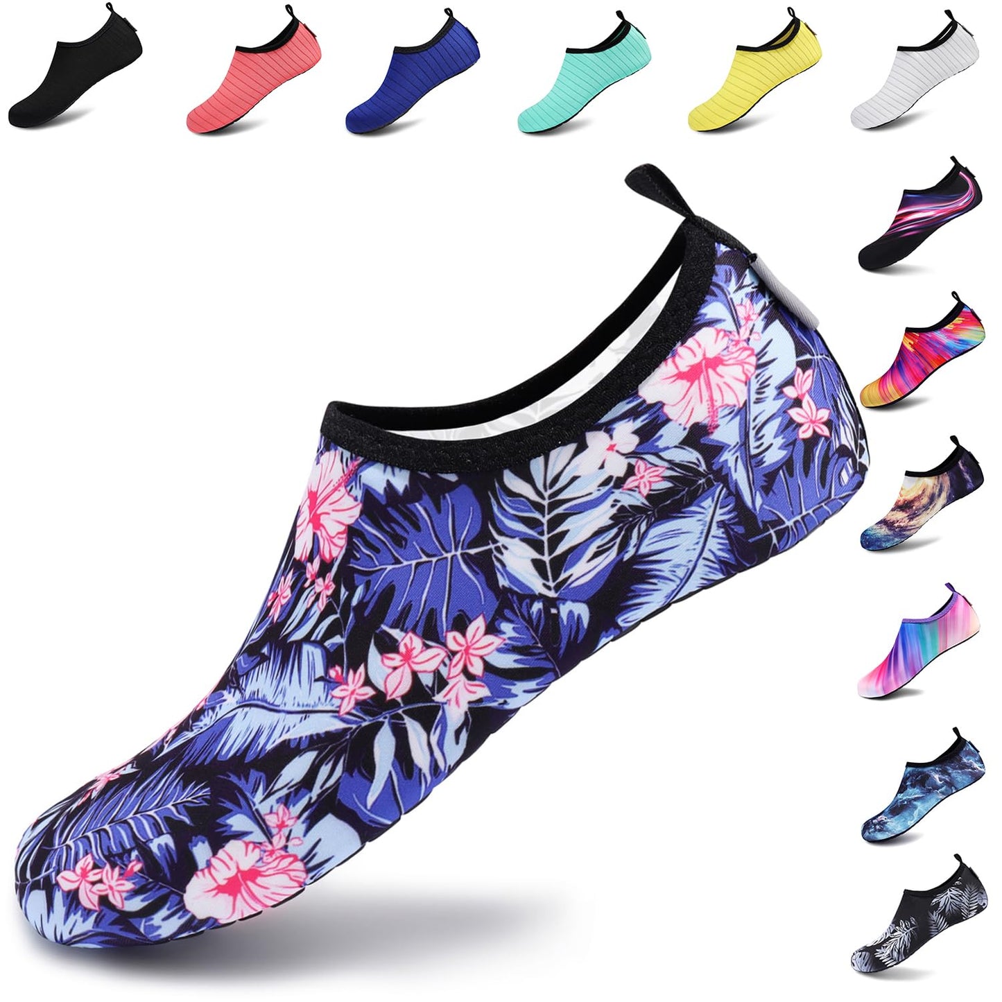 VIFUUR Water Sports Unisex Shoes Blue/Leaf - 9-10 W US / 7.5-8.5 M US (40-41)