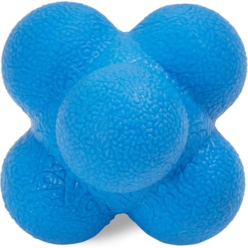 Juvale 2 Pack Rubber Hand Eye Coordination Training Balls for Reflex Speed, Multiside Reaction Ball for Sports, Agility Training Equipment, Baseball Tennis, and Softball