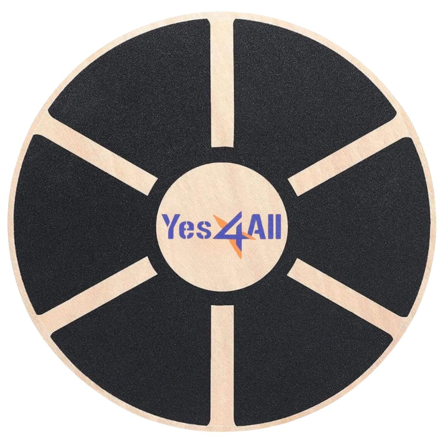 Yes4All Wooden Wobble Balance Board – Exercise Balance Stability Trainer 15.75 inch Diameter - Blue - ²L6CJZ