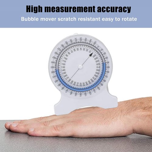 Baseline Bubble Inclinometer for Physical Therapy Accurate Measurements, Non Leak Bubble, Ideal for Students and Professionals (Blue)