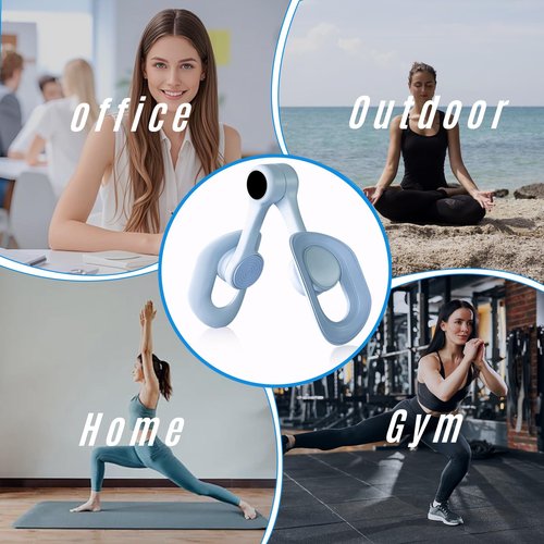Thigh Master for Women-Upgraded Thigh Trainer,Smart Screen Display,Enhanced Resistance Hip,for Weight Loss and Postpartum Rehabilitation,Kegel Exercise Products for Pelvic Floor ﻿ (Blue)