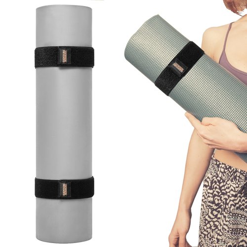 Adjustable Heavy-Duty Yoga Mat Strap - Elastic Bungee Wrap Organizer for Workout, Exercise, and Pilates Mat Storage - Secure and Stretchable Holder for Easy Transport