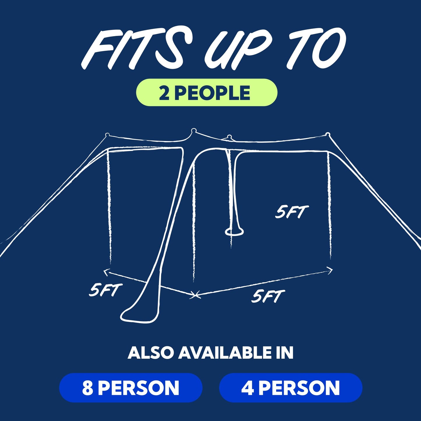 SUN NINJA Beach Tent Shelter with UPF50+ Protection, Includes Sand Shovel, Ground Pegs, Stability Poles, Outdoor Pop Up Shade Canopy for Camping, Fishing, Backyard Fun (Royal Blue, 5x5 FT 4 Pole)