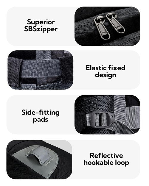 WATERFLY Fanny Pack Waist Bag: Fannie Pack 2 Water Bottle Holders Lumbar Belt Hiking Walking Running Jogging Camping Large Woman Man (Bottle Not Included)