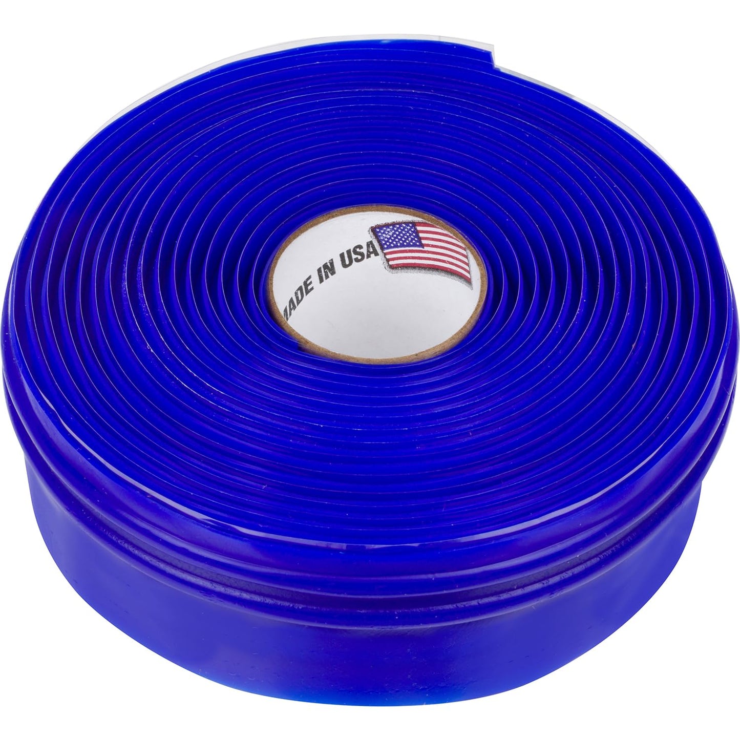 Tommy Tape Silicone Rubber Grip Wrap for Tool Handles, Fitness and Sporting Equipment - Blue 1.7mm x 120in
