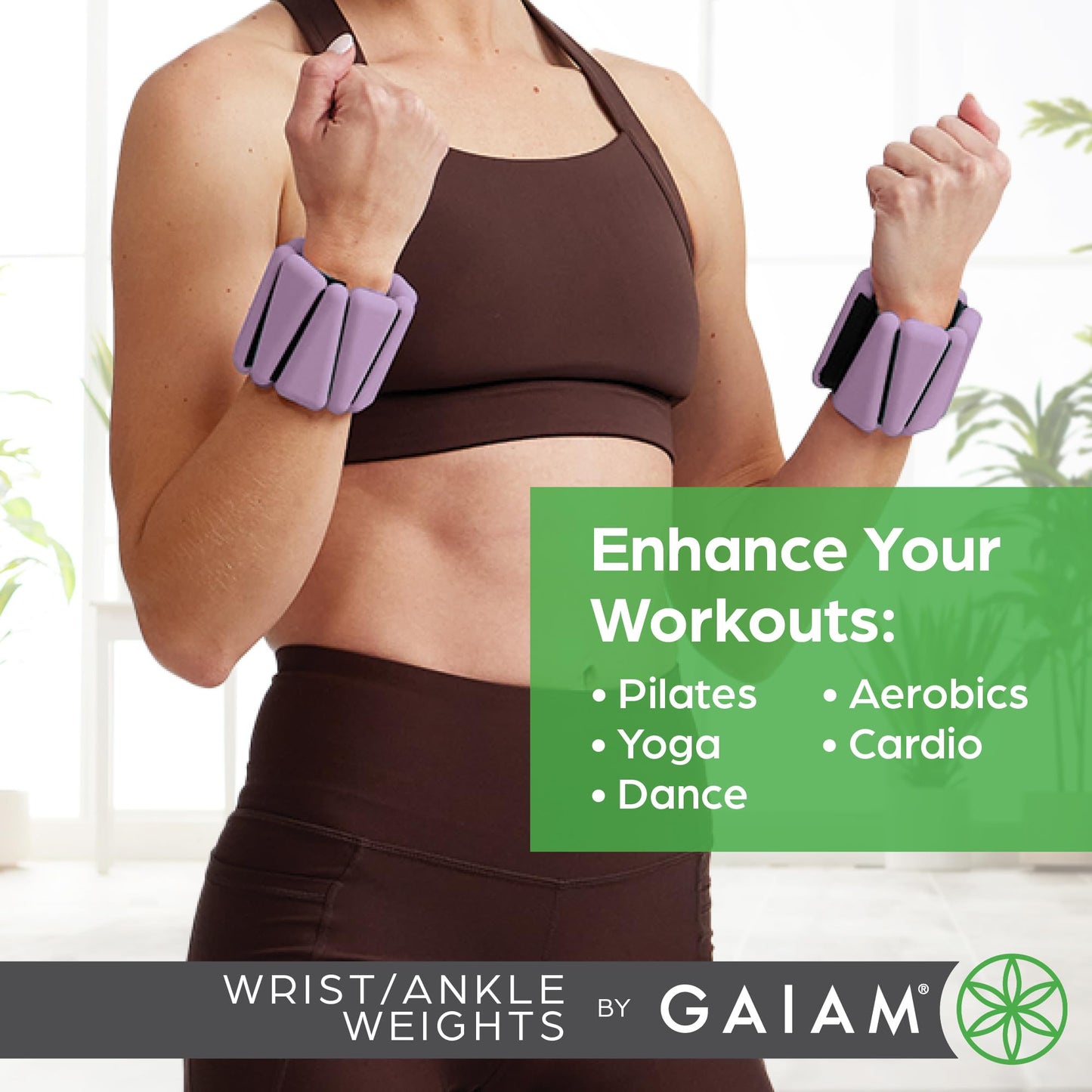 Gaiam Wearable Bracelet to Strengthen, Tone & Sculpt, Adjustable Ankle Weights for Women & Men for Yoga