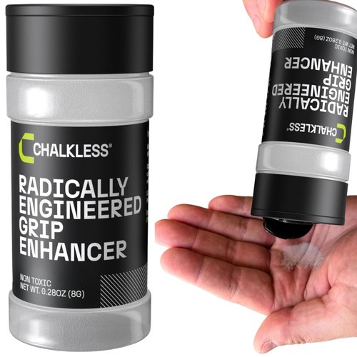 Chalkless Grip Enhancer, Less Mess Non Toxic Replacement for Liquid Chalk, Grip Solution for Weightlifting, Gaming, Tennis, Golf, Engineered to Improve Grip for Longer (8 Gram)