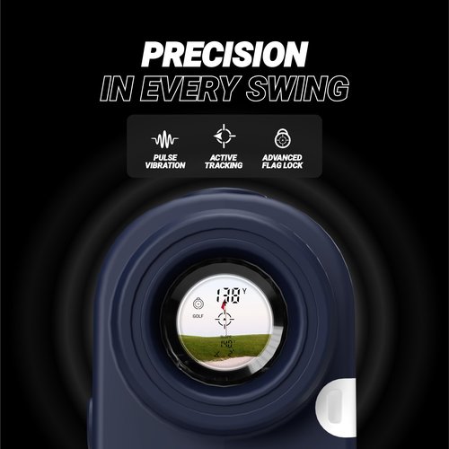 Blue Tees Golf Series 2 Pro Plus Golf Rangefinder with Slope Switch - 800 Yards Range Finder, 6X Magnification Laser Rangefinder, Advanced Flag Pole Locking with Pulse Vibration