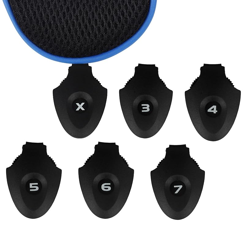 Andux 4 Pack Long Neck Mesh Golf Hybrid Club Head Covers CTMT-01 - Dial No. 3–X, Pull-On
