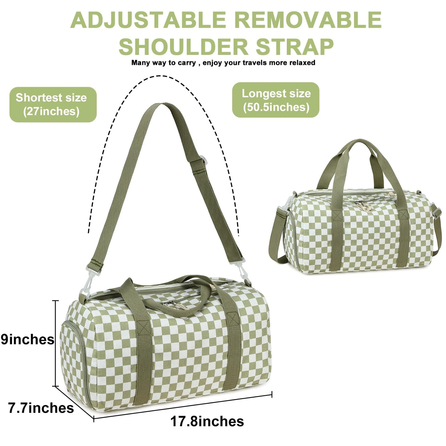 BLUBOON Duffle Bag Girls Kids Cute Gym Bag with Shoes Compartment & Wet Separation Waterproof Sports Overnight Travel Bag