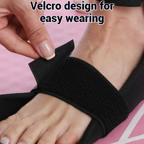 ldawu Izzila Stretching Strap with Loops and Detachable Foot, Izzila Calf & Foot Fascia Stretcher Used, Orthopedic Stretching Yoga Straps for Body Flex Stretching Improve Strength (Black)