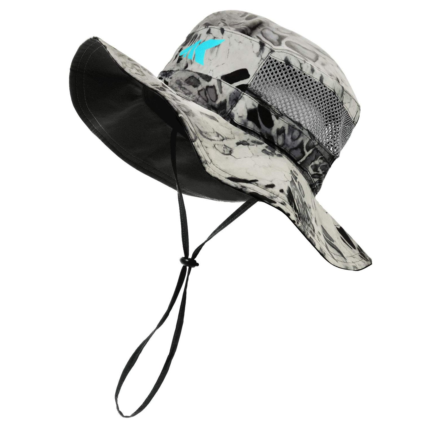 KastKing Sol Armis UPF 50 Boonie Hat - Sun Protection Hat, Fishing Hat, Beach & Hiking Hat, Paddling,Prym1 Turquoise Fizz Fade