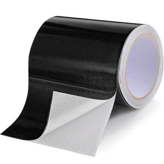 ForraFun Rv Awning Repair Tape 5'' x 32.8FT Heavy Duty Waterproof Tent Repair Tape for Tarp, Parasol, Canopy, Car and Boat Covers, Patch Kit Outdoor UV Proof, Black