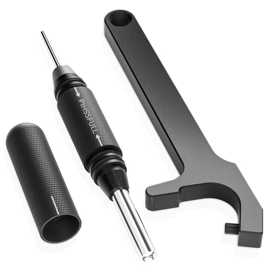 2-in-1 Tool Kit for Glock with Front Sight Remove, Magazine Disassembly,Pin Punch Tool for Glocks 19 19x 17 26 27 43 43x Accessories