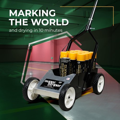 Fox Valley Traffic Super Striping Line Marking Machine, Parking Lot Striping Machine - Paint Striper, High-Efficiency Line Striping Machine, Line Striper Equipment, Easy-Use Line Painting Machine