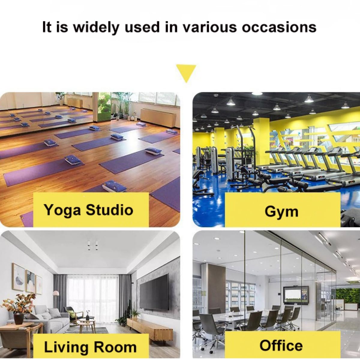 JVHOO Yoga Mat Holder Wall Mount, Yoga Mat Storage Racks, for Home, Commercial Gym, Freestanding Display Shelf (9 Layer)