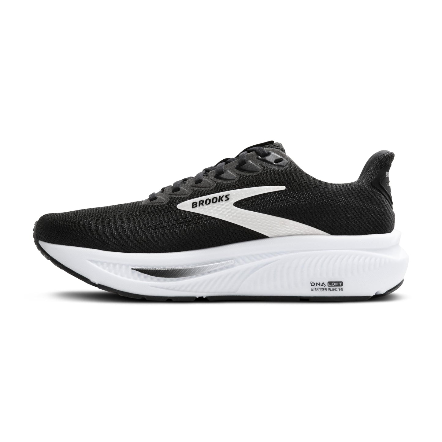Brooks Women’s Ghost 17 Neutral Running Shoe - Black/Grey/White - 8.5 Medium