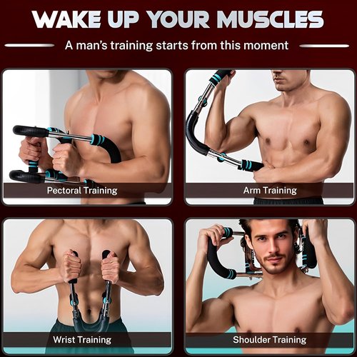 Twister Arm Trainer, Adjustable 40-100lbs Chest Workout Equipment, Chest Trainer for Men, Shoulder Muscle Training Fitness Equipment, Detachable Design Fitness Anywhere